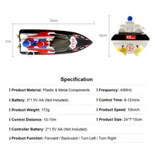 Flytec 2011-15B 24 см 40 МГц 4CH 10 км/ч высокая скорость гоночный RC лодка игрушка для детей Детский подарок 634F