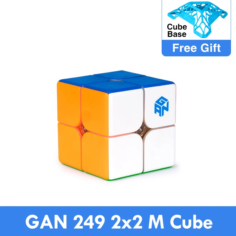 GAN249 V2 M 2x2x2 Магнитный Волшебный куб головоломка 2x2 Скорость Cube Ган Air 249 2 м