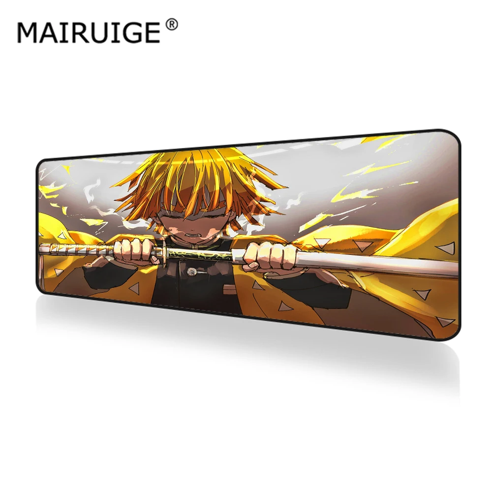 

Demon Slayer Anime large Mouse Pad Gamer Computer Gaming Animation Tablet MousePad Big desk mat for Warcraft Dota LOL 300x700mm