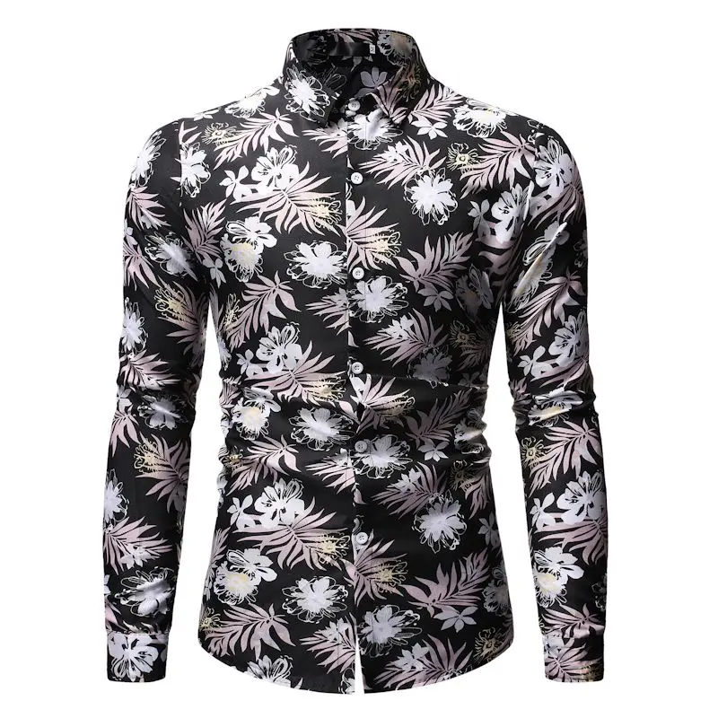 Мужская Повседневная рубашка Slim Fit Мужская Повседневная рубашка на пуговицах с длинным рукавом официальные сорочки мужская одежда