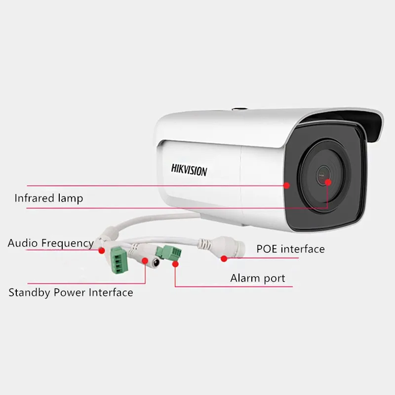 HIKVISION ультра-низкий свет DS-2CD3T86FWDV2-I3S IP пуля камера 8MP H.265 EZVIZ Hik-подключение ONVIF PoE IR 30 М Инфракрасный IP67