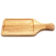 Деревянный поднос для пиццы Разделочные Блоки с ручкой для пикника и хо использовать держать использовать легкая стирка деревянный поднос кухня