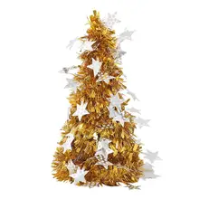 Реалистичная искусственная мини-елка украшение маленькое Рождественское дерево золото серебро синий зеленый белый мини дерево украшение для стола