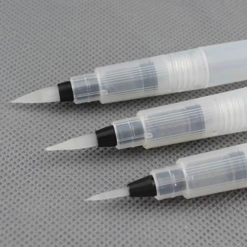Water Color Brush Pen 3Pc/Set Round Soft Size Drawing Painting Stationery School Office Writing Supplies washable watercolor pen