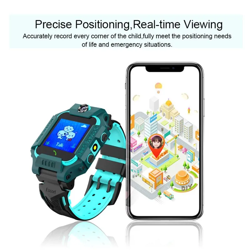 Dual Camera Children's Smart Watch 2G SIM Card Call Kids Smart Watches LBS Positioning Anti Lost Watch Phone For Baby Girls Boys