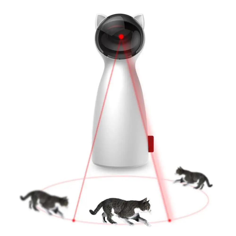 Automatic Cat Teaser Creative Cat Pet LED Laser Funny Toy Smart USB Exercise Training Entertaining Multi-Angle Adjustable Toy
