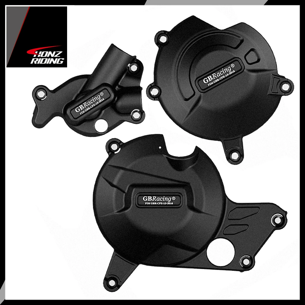Motorcycle Secondary Engine Cover Protection Set Case for GBRaing for Suzuki SV650 SV 650 2015-2019 silicone license plate frame