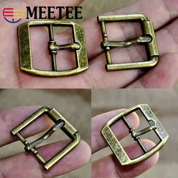 

Meetee 5/10pcs ID20mm Metal Pin Bronze Buckle Adjustment Straps Button Handbag Luggage Leather Crafts Hardware Accessories BF502