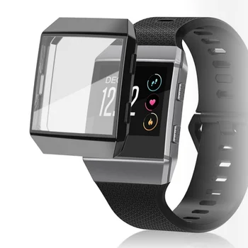 

ForFitbit Ionic Watch Screen Protector TPU Rugged Smartwatch Protective Case Anti-fingerprint Dust/Scratch Proof
