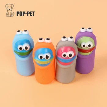 

Pet Dog Chew Training Toys Interactive Rubber Kitten Teeth Cleaning Toys Squeak Dog Chew Toy Tooth Cleaning Teethbrush Toys