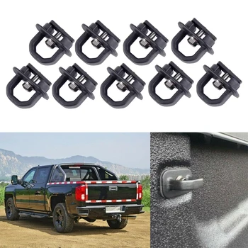 

DWCX 9 PCS Tie Down Anchor Truck Bed Side Wall Anchors Special FIT Rope Fixed Buckle Fit for GMC Chevy 2015 2018 Car Accessories