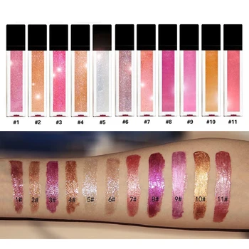 

Custom Makeup Shimmer Metal Glitter Long Lasting Moist Pearl High Pigmented LipGloss Velvet Shiny Cosmetic Glossy Private label