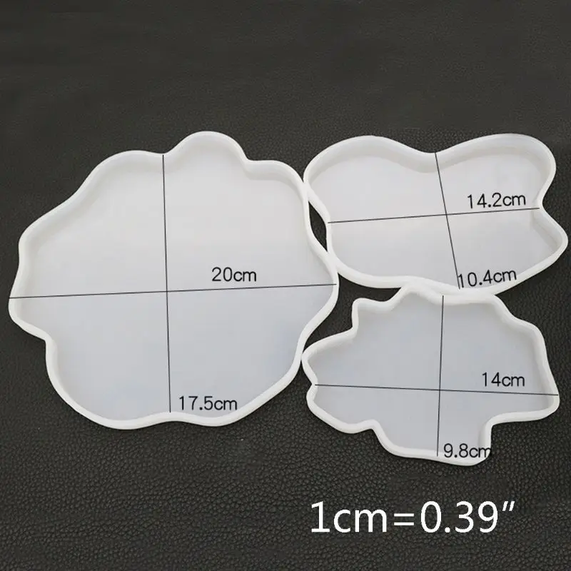 DIY Кристалл эпоксидной формы нерегулярные подстаканник чашки Pad Плесень ручной работы смолы формы