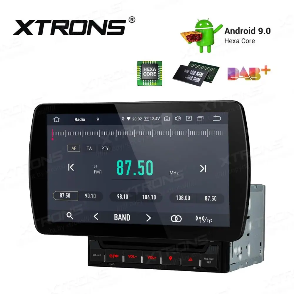 Flash Deal 10.1" Android 9.0 OS 2 Din Car DVD Multimedia Two Din Car Navigation GPS Double Din Car Radio with HDMI Output Function Support 3