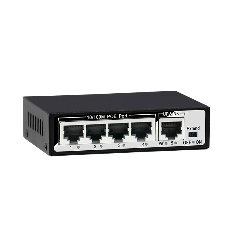 48V сетевой коммутатор POE коммутатора Ethernet с 8 10/100 Мбит/с Порты IEEE 802 3 af/at подходит