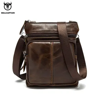 

BULLCAPTAIN Handbag Shoulder Bag Men's Leather Small Bag Messenger Bag Men's Leather Fashion Leather Practical Gift Handbag Men