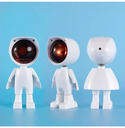 Projecteur LED couleur arc en ciel avec chargeur USB 360, Robot, lumière de nuit, lumière de coucher de soleil pour Selfie, chambre à coucher, lampe de Table d'ambiance 