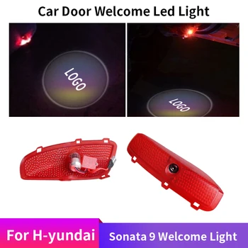 

2PCS Car Door Welcome Light LED Lamp Laser Ghost Shadow Projector LOGO Light For Hyundai Sonata Car Auto Styling Accessories