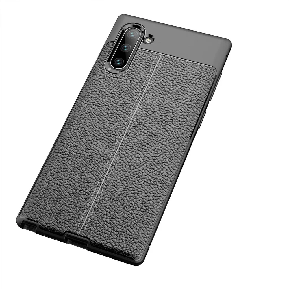 Чехол для samsung Galaxy Note 10 Pro Note10 Plus чехол Роскошный мягкий Силиконовый ТПУ карбоновый бронированный чехол бампер coque