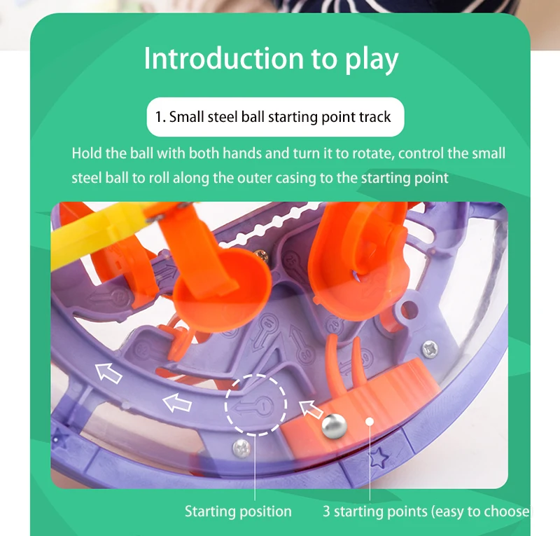Детские головоломки большой лабиринт мяч 3d стерео волшебные шарики Фокус Обучение интеллект детские игрушки