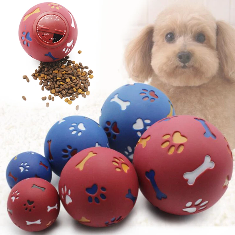 font b Pet b font Dog Toys Funny Interactive Elasticity Rubber Ball Dog Chew Toy