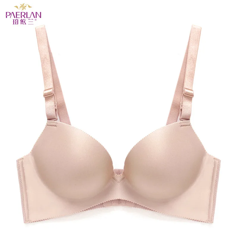 Glossy One-piece Adjustable Bra New Products Small Cup Thick Cups Gathered Sexy Seamless Underwear Ladies Underwear Wholesale