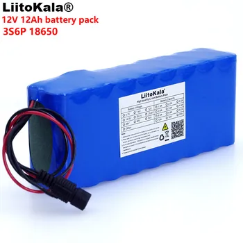 

LiitoKala 12v 12A 18650 Lithium Battery 12000 mAh Capacity Lithium Battery with BMS 75W Electronic lock surveillance Camera UES