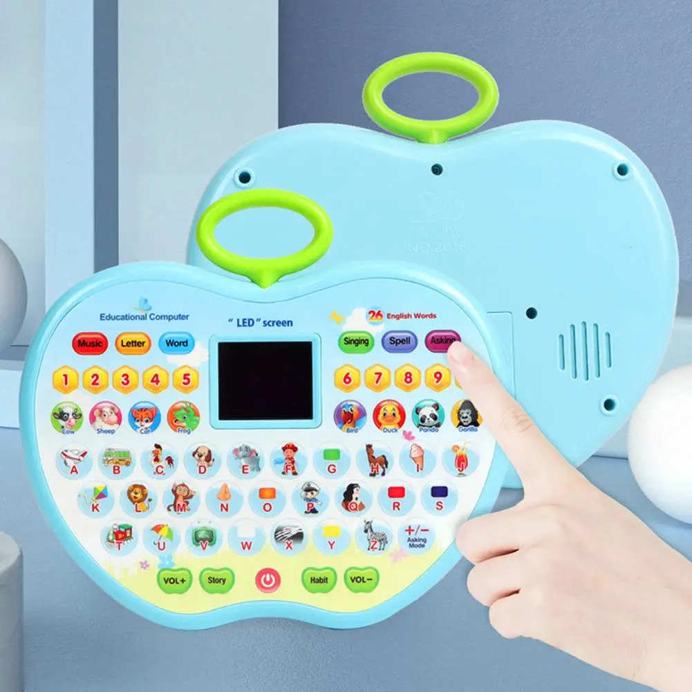 Electronic Kids Learning Machine Study Tablet Laptop Musical Toys With LED Screen Children Early Educational Toys For Baby 3