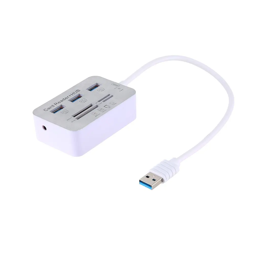 USB концентратор 3,0 Мульти USB 3,0 разветвитель концентратор 3 порта Мульти USB кардридер супер скорость микро хаб для компьютера аксессуары