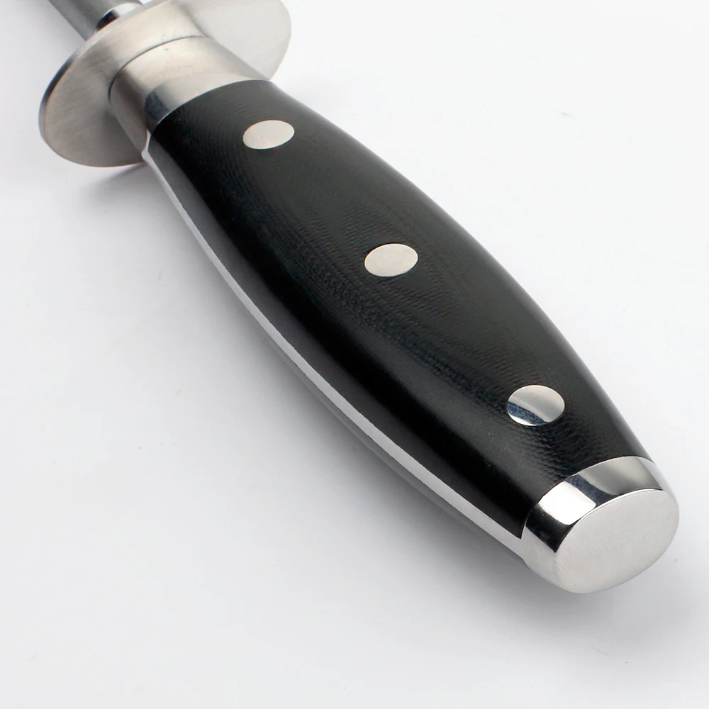 SUNNECKO профессиональный нож точильная палка Алмазный точильный камень для поварских ножей кухонная заточка G10 Ручка для дамасских ножей
