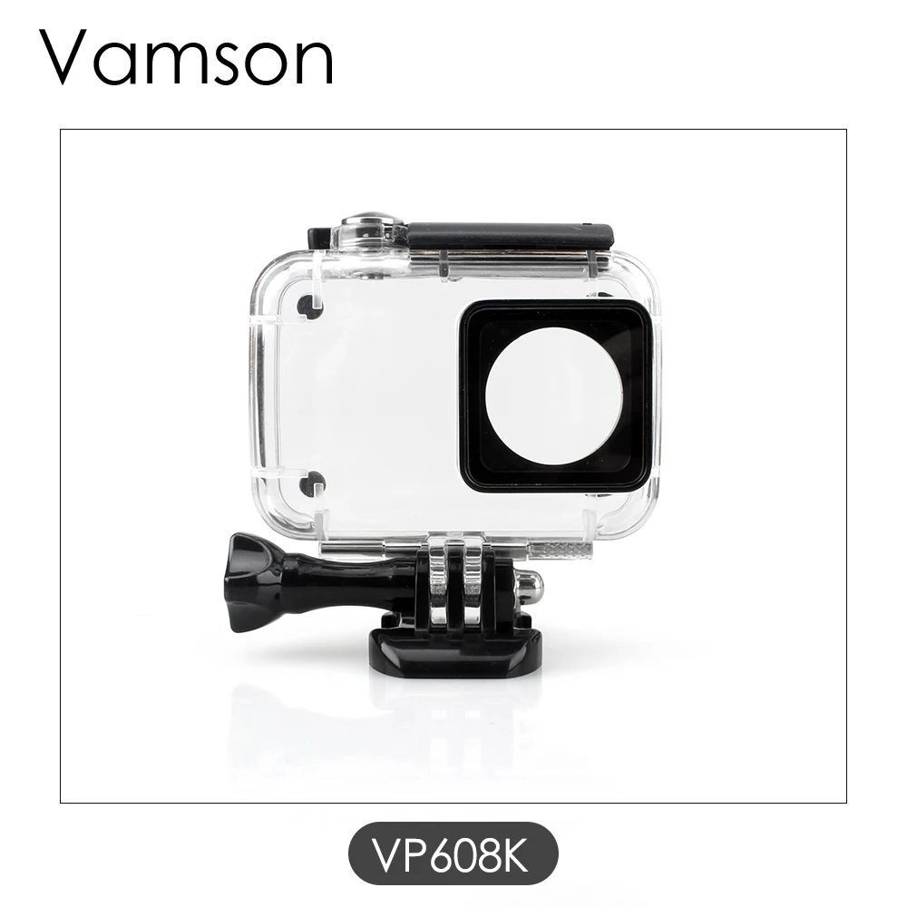 Vamson для Yi 4 k/yi 4k+/yi lite 40m водонепроницаемый чехол Защитный корпус чехол для дайвинга для Xiaomi для Yi 2 4K Спортивная камера 2 VP608K - Цвет: VP608K