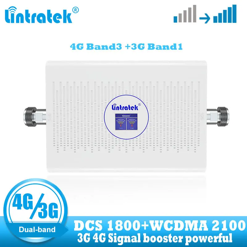 Усилитель сотовой связи lintratek 3g 4g сетевой усилитель сигнала wcdma ретранслятор dcs lte