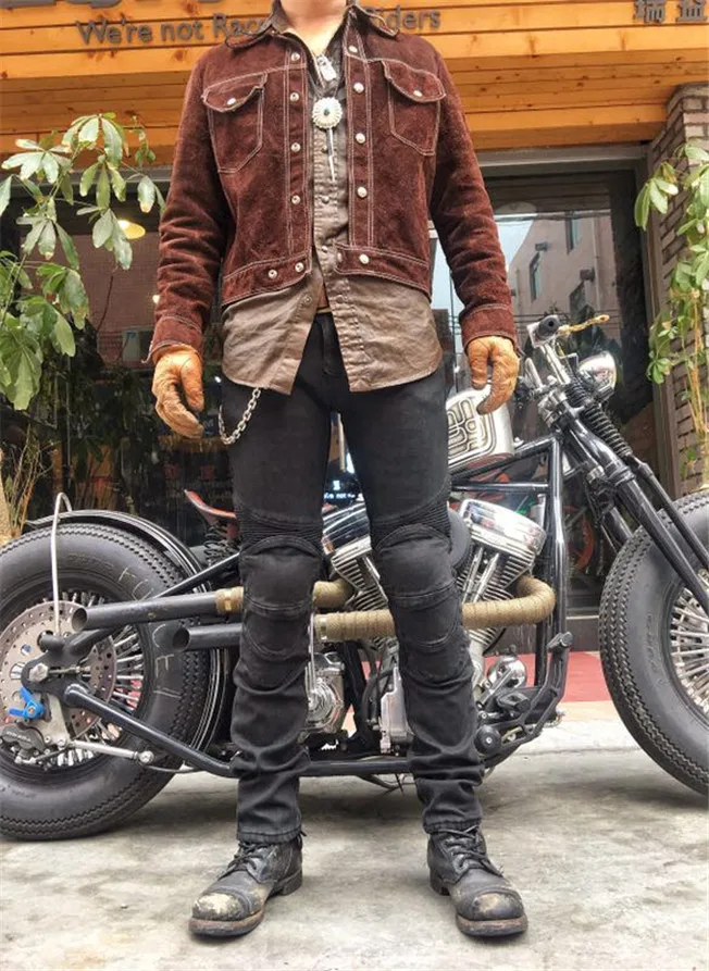 uglybros winter warm motorbike jeans 