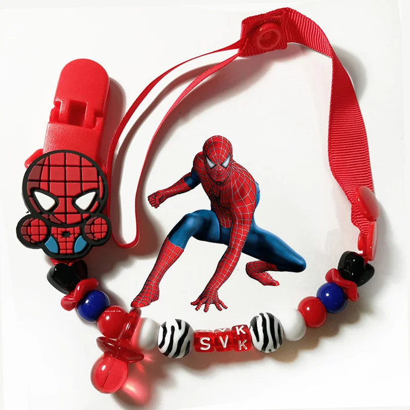 Disney Mickey Mouse Spiderman Batman Personalized Pacifier Clip Minnie