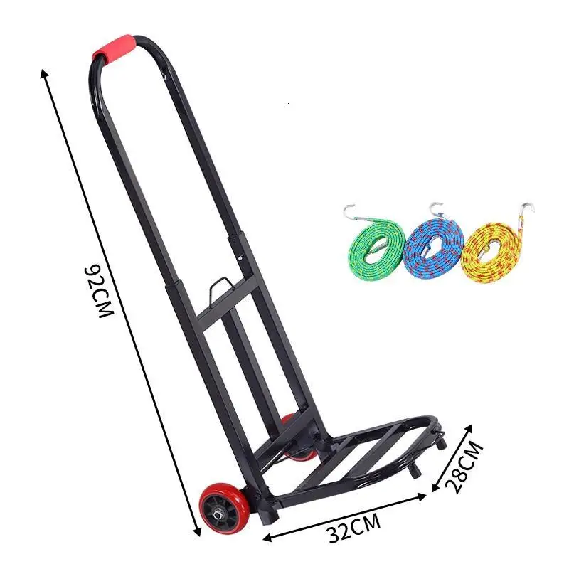 Version Q Carretilla Plegable Carro Compra барная корзина для покупок Avec Roulettes Mesa Cocina Carrello Cucina тележка - Цвет: Version Q