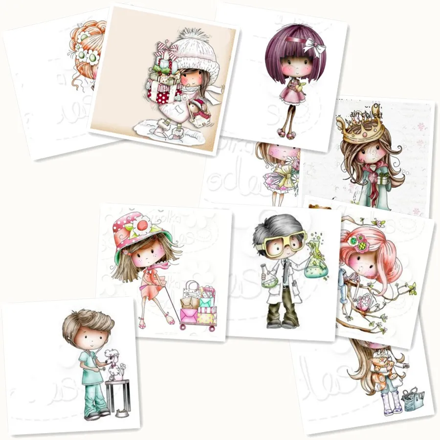 Прозрачные прозрачные штампы для девочек и резки металла | Дом сад