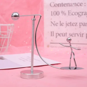 

Perpetual move machine pendulum Newton cradle balance ball tumbler weightlifting metal man home decorations crafts Sport