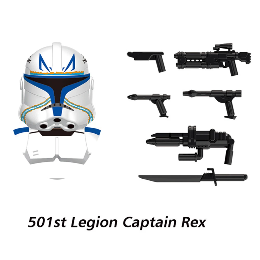 Disney Republic Commando 501st Clone Building Blocks Trooper Force 99 Hunter Crosshair Wrecker Echo Cody Rex Star Brick Figure