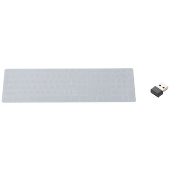 

1 Pcs Silicone Thin Keyboard Skin Cover Protector with Numeric Keypad & 1 Pcs Mini USB 1200Mbps Wireless Adapter