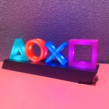 For ps4 mood flash lamp icon modeling voice control decorative lamp house colorful lights game lampstand led light game nice