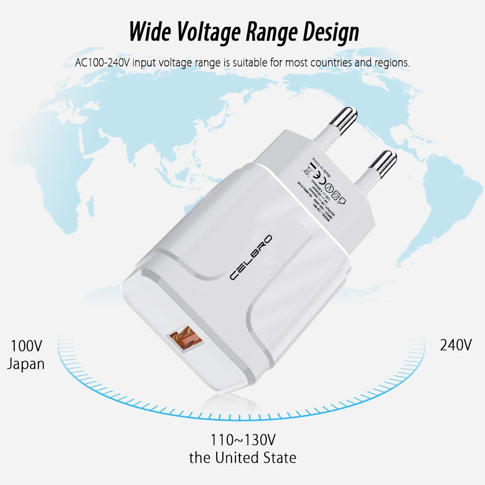 18 Вт USB зарядное устройство быстрое зарядное устройство 3,0 QC3.0 Быстрая зарядка для iPhone mi 9 A3 Red mi Note 7 8 K20 pro Сетевое зарядное устройство для телефона ЕС США адаптер