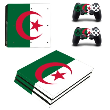 

National Flag Of Republic of Algeria Style Skin Sticker for PS4 Pro Console And Controllers Decal Vinyl Skins Cover Style 1003