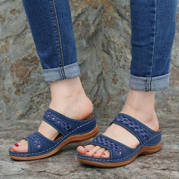 

Women Sandals 2020 Fashion Wedges Sandal Women Slippers Summer Shoes With Heels Sandals Flip Flops Women Beach Shoes size 35- 43