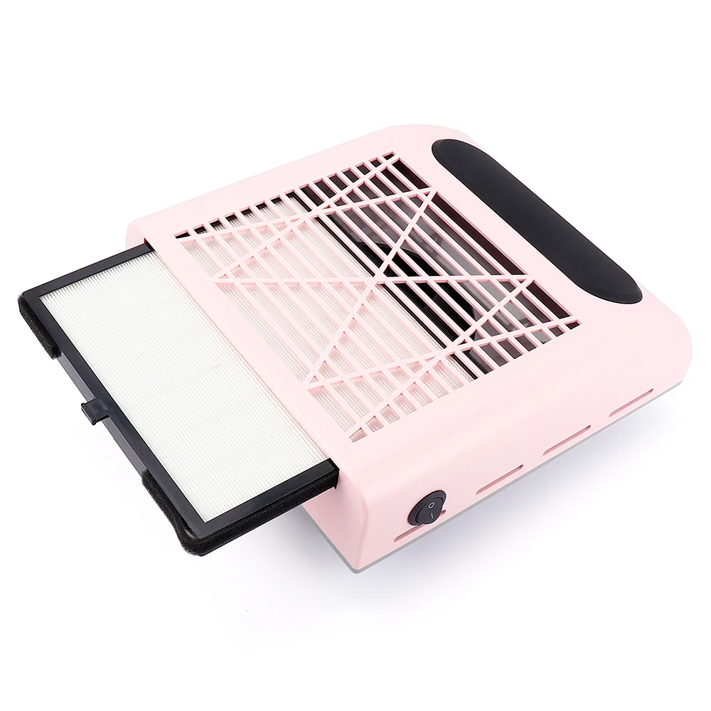  80W Nail Dust Suction Dust Collector Fan Vacuum Cleaner Manicure Machine Tools Dust Collecting Bag 