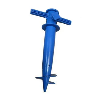 

Umbrella Holder Accessories Parasol Bracket Beach Support Portable Patio Manual Fixed Easy Install Sand Auger Random Color