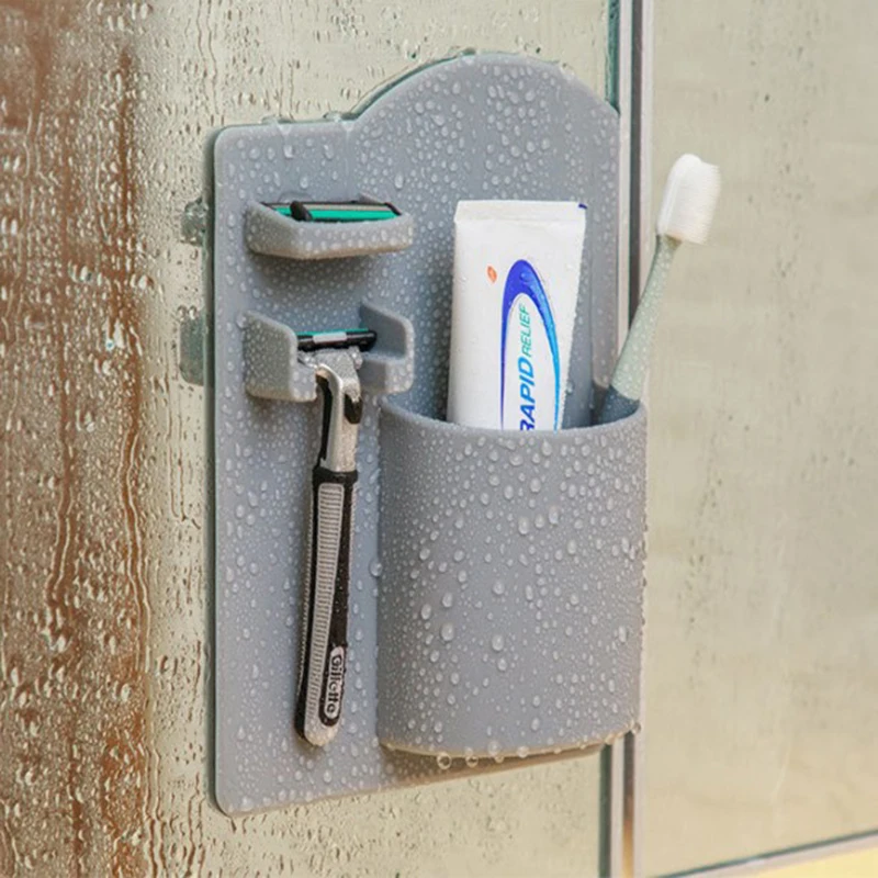 Силиконовый держатель для зубных щёток бритвы|Держатели щеток и пасты| |