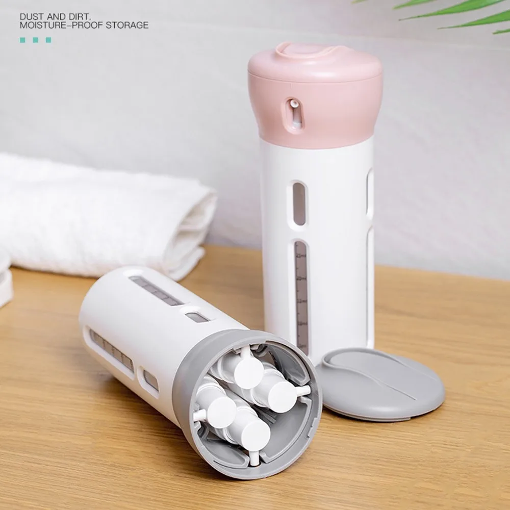 

1pc Portable 4 in 1 Lotion Dispenser Lotion Shampoo Shower Gel Sub-Bottle Travel Emulsion Bottling Dropshipping