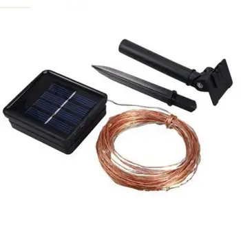 

Outdoor Waterproof Function Brightness Saving Environmental Protection Waterproof Christmas 100led Solar Copper Wire String