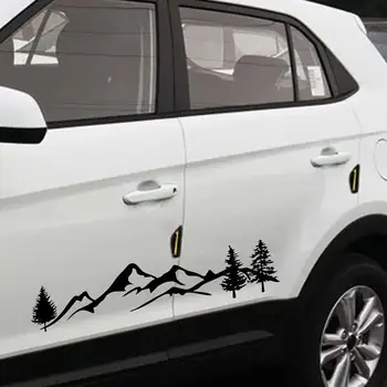 

Tree Mountain Car-Styling SUV RV Vehicle Body Windshield Decals Sticker 100.8cm*20.4cm Self-adhesive Water-resistant Decor