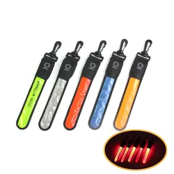 Sangle de ceinture réfléchissante Led, 10 pièces, sac à dos de sécurité, lampe suspendue pour conduite en plein air, sécurité routière 